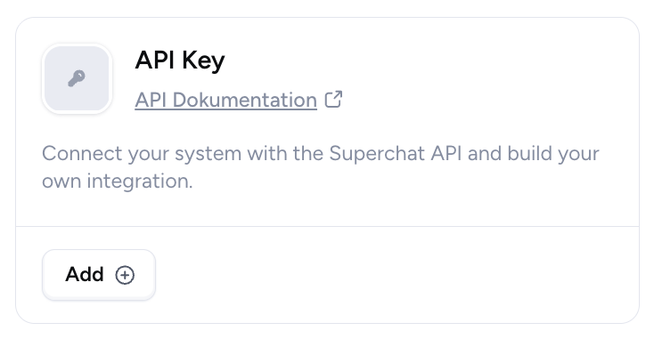 Superchat Integrations-Seite